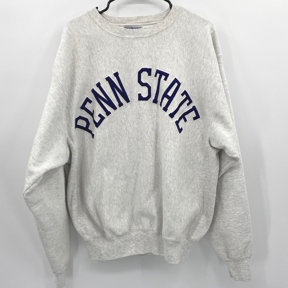 Penn State Nittany Lions Gray Crewneck Sweatshirt Pullover XXL/2XL Vintage, VTG